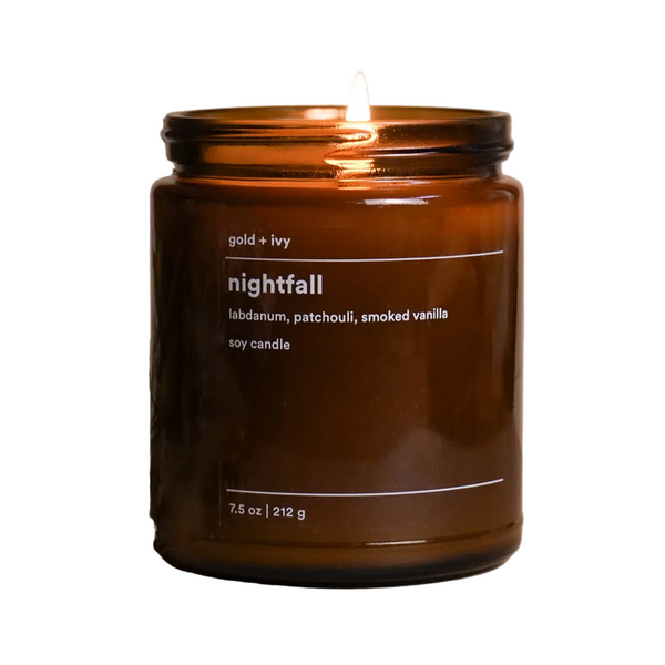 Nightfall Soy Candle by Gold + Ivy - 7.5 oz. - Freshie & Zero Studio Shop