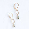 tidal green gemstone drop earrings - Freshie & Zero Studio Shop