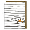 Hello Cat Greeting Card - Freshie & Zero Studio Shop