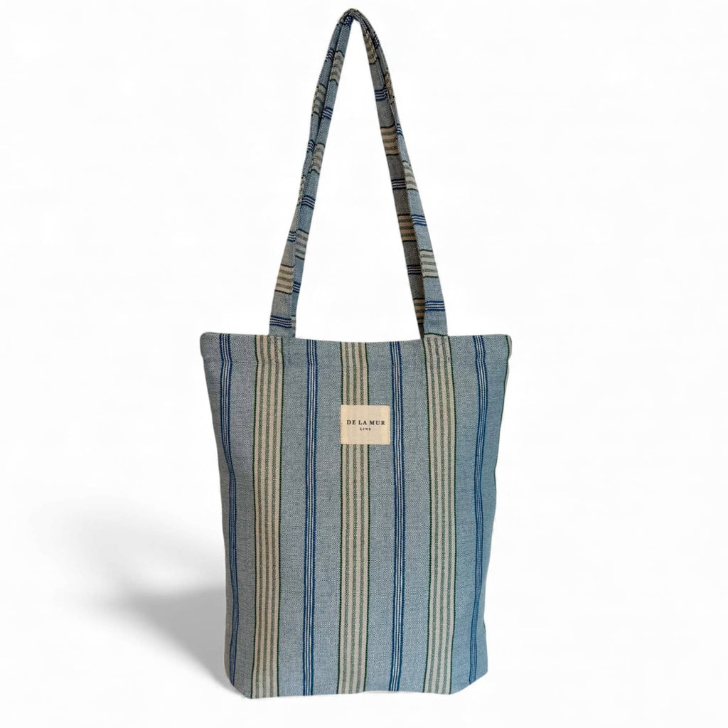 Classic Tote Bag: Beachy Blue Stripe - Freshie & Zero Studio Shop