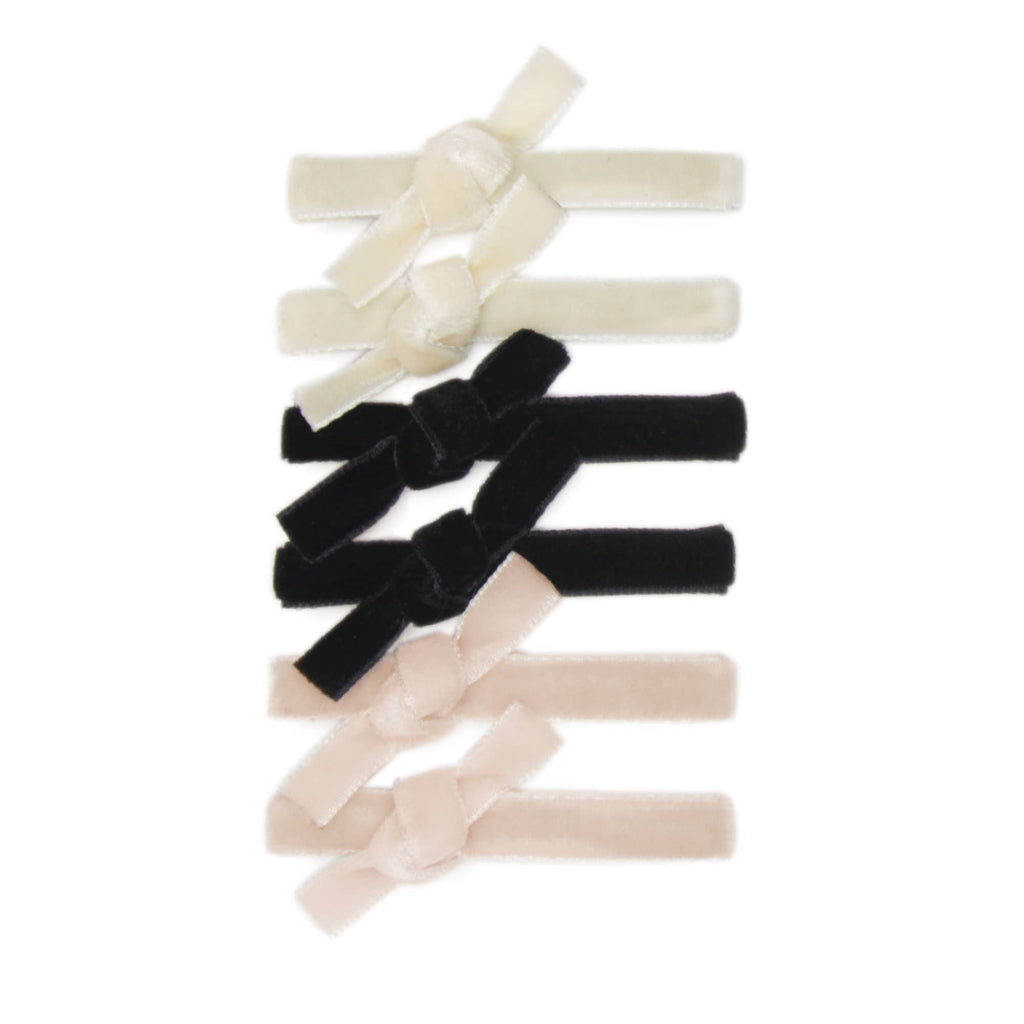 Paris Chic Petite Velvet Covered Alligator Clips - Freshie & Zero Studio Shop