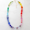 Rainbow Beaded Colorful Necklace - Freshie & Zero Studio Shop