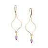 Gold Ogee Earrings - lilac + cherry - Freshie & Zero Studio Shop