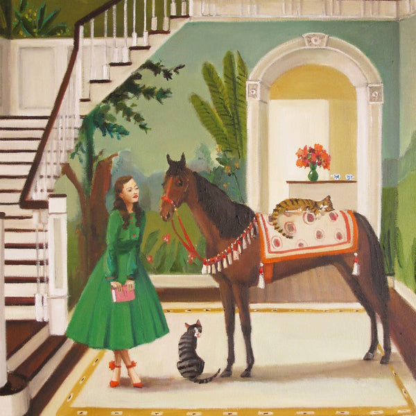 Janet Hill Art Print: A House Horse Called Rousseau - 8.5"x11" - Freshie & Zero Studio Shop