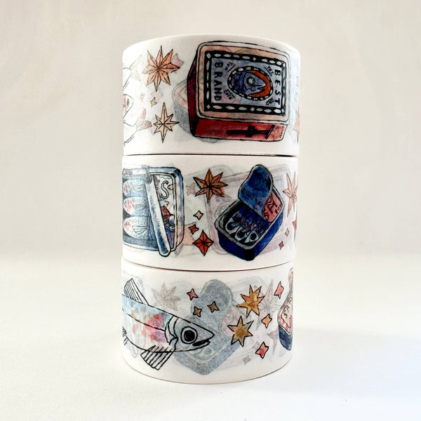 Sardines Washi Tape - Freshie & Zero Studio Shop