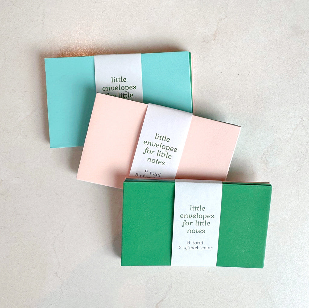 Little Envelopes for Little Notes - Freshie & Zero Studio Shop