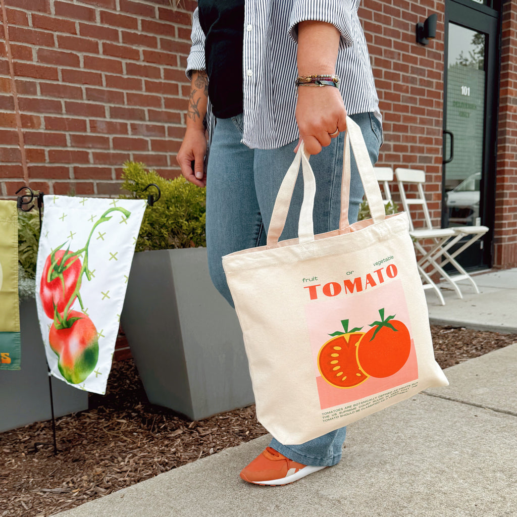 Tomato Tote Bags - Freshie & Zero Studio Shop