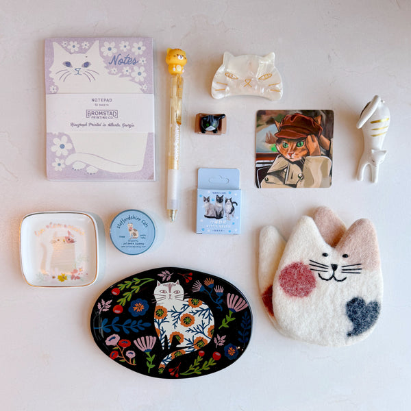 Felt Calico Cat Coasters - Set of 4 - Freshie & Zero Studio Shop