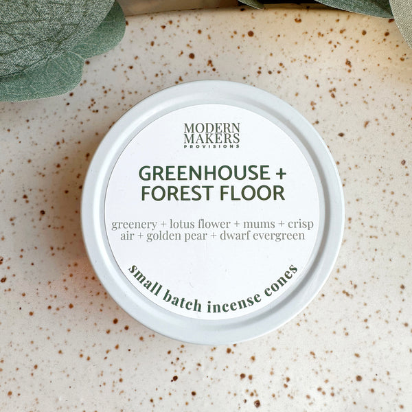 Incense Cones: Greenhouse + Forest Floor - Freshie & Zero Studio Shop