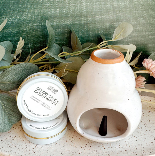 Incense Cones: Moonstone + Rose Quartz - Freshie & Zero Studio Shop