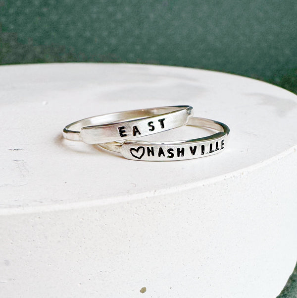 EAST Handmade Ring by Christina Kober - Freshie & Zero Studio Shop