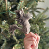 Gray Donkey Felt Finger Puppet - Freshie & Zero Studio Shop