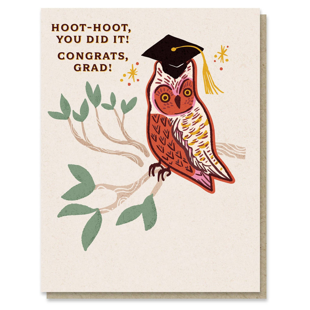 Owl Graduation Card - Freshie & Zero Studio Shop