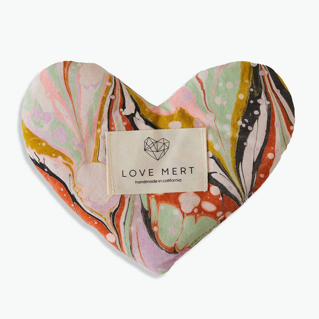 Marbled Love Heart Shaped Eye Pillow - Freshie & Zero Studio Shop