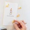 Little Mighty Magnets: Gold Cats - Freshie & Zero Studio Shop