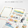 Midori Yuru Log Sticker Sheets: Cat - Freshie & Zero Studio Shop