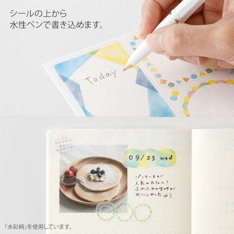 Midori Yuru Log Sticker Sheets: Cat - Freshie & Zero Studio Shop