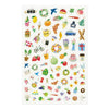 Midori Yuru Log Sticker Sheets: Motif Daily Icons - Freshie & Zero Studio Shop