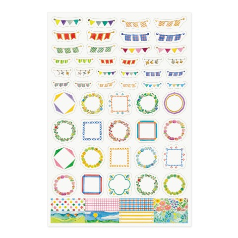 Midori Yuru Log Sticker Sheet: Decorations - Freshie & Zero Studio Shop