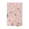 Organic Cotton Baby Blanket - Pink Daisy Floral - Freshie & Zero Studio Shop