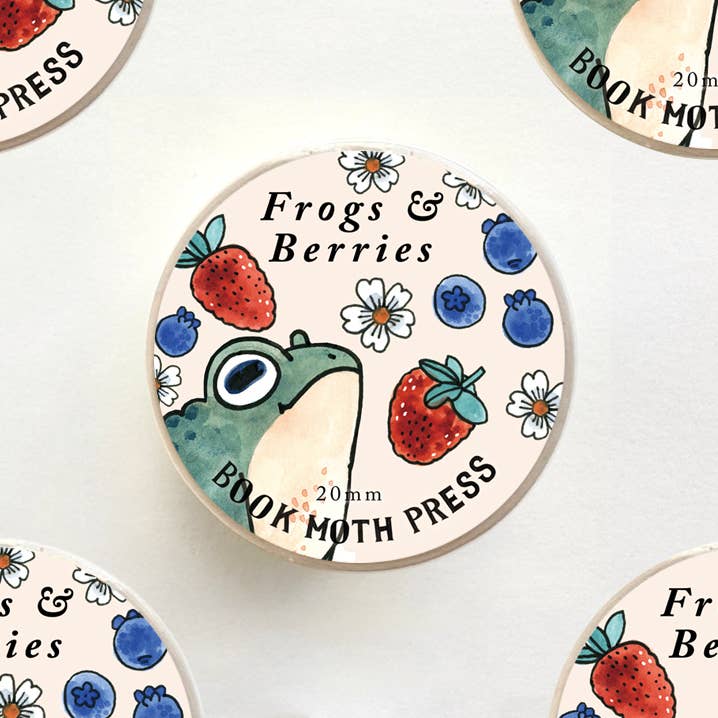 Frogs and Berries Washi Tape - Freshie & Zero Studio Shop