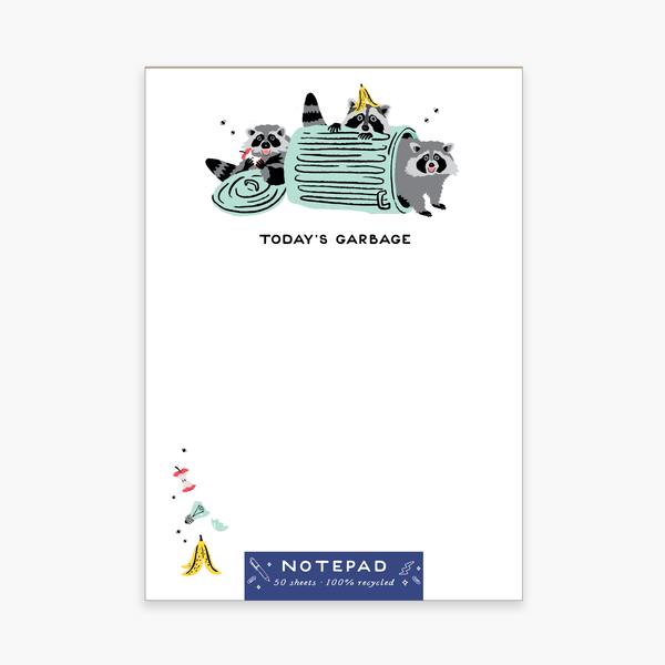 Garbage Raccoons Notepad - Freshie & Zero Studio Shop