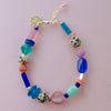 Colorful Handmade Beaded Bracelets : Cobalt & Pink - Freshie & Zero Studio Shop