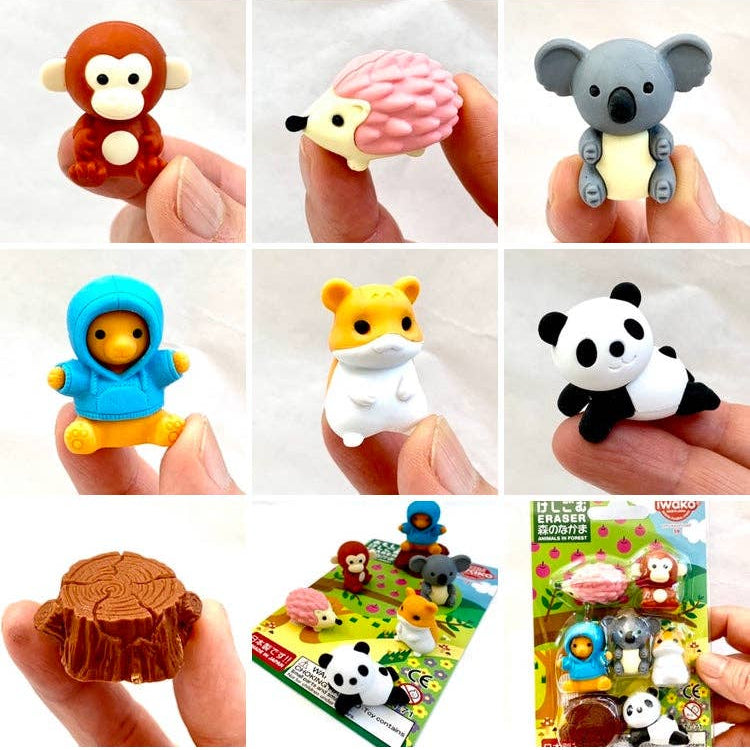 Iwako Animal Puzzle Erasers Set - Freshie & Zero Studio Shop