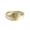 Sunflower Signet Ring: Bronze / Size 8- 57.0mm - Freshie & Zero Studio Shop