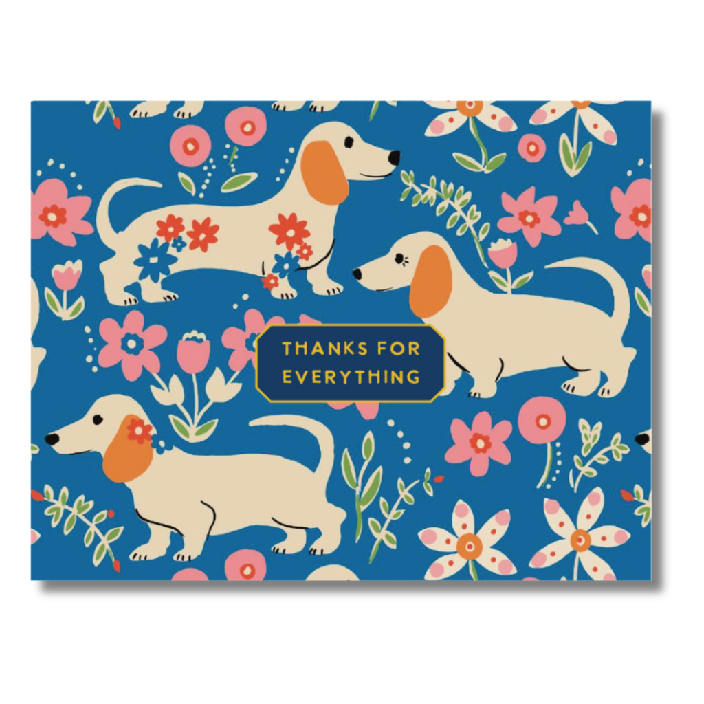 Thanks for Everything Dog - Boxed Greeting Card Set of 8 - Freshie & Zero Studio Shop