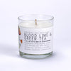 Blood Lime & Green Tea Medium Glass Candle by Just Bee - Freshie & Zero Studio Shop