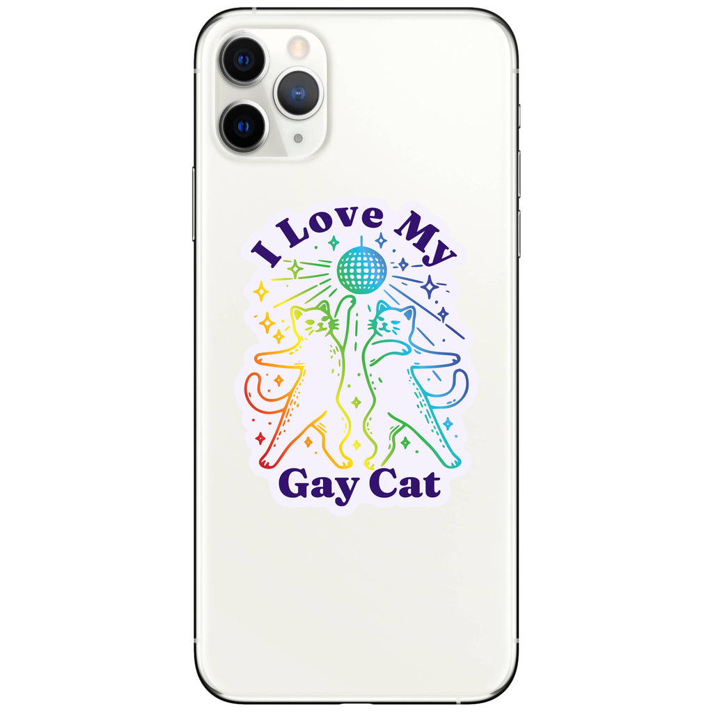 I Love My Gay Cat High Quality Vinyl Sticker - Freshie & Zero Studio Shop