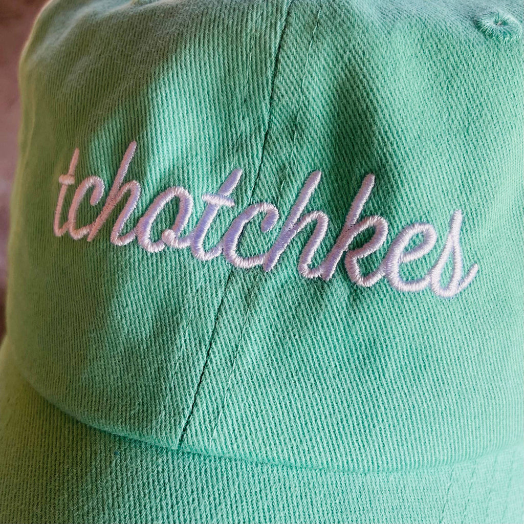 Tchotchkes Baseball Cap Unisex Dad Hat Jewish Yiddish - Freshie & Zero Studio Shop