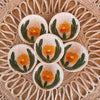 Globe Mallow Sgraffito Trinket Dish - Freshie & Zero Studio Shop