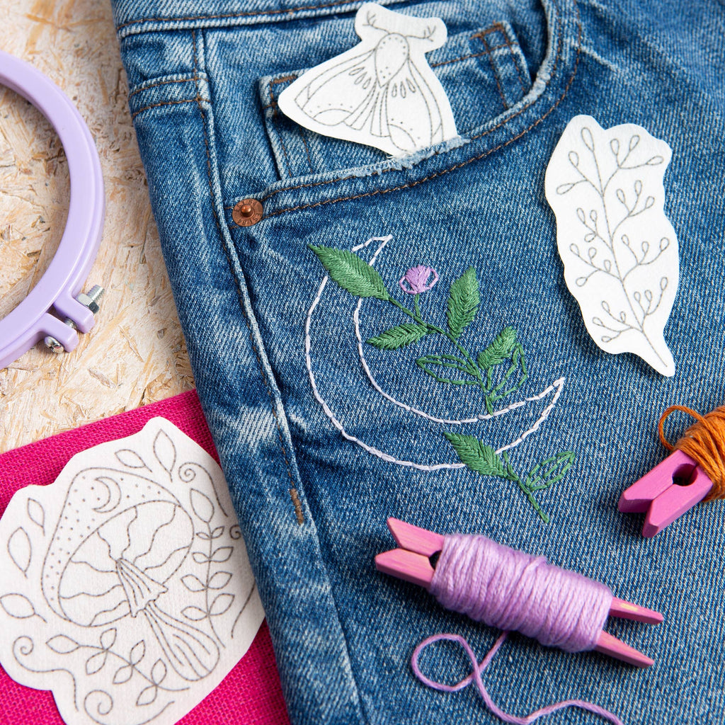 Moon Garden Stick & Stitch Embroidery Pack - Freshie & Zero Studio Shop