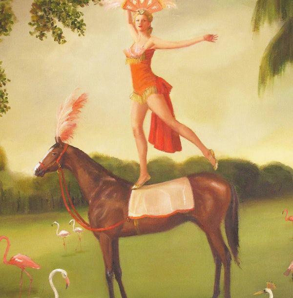 Janet Hill Art Print: Tallulah Shaw Rehearses 8.5"x11" - Freshie & Zero Studio Shop