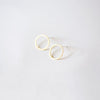 Open Circle Gold Stud Earrings - Freshie & Zero Studio Shop