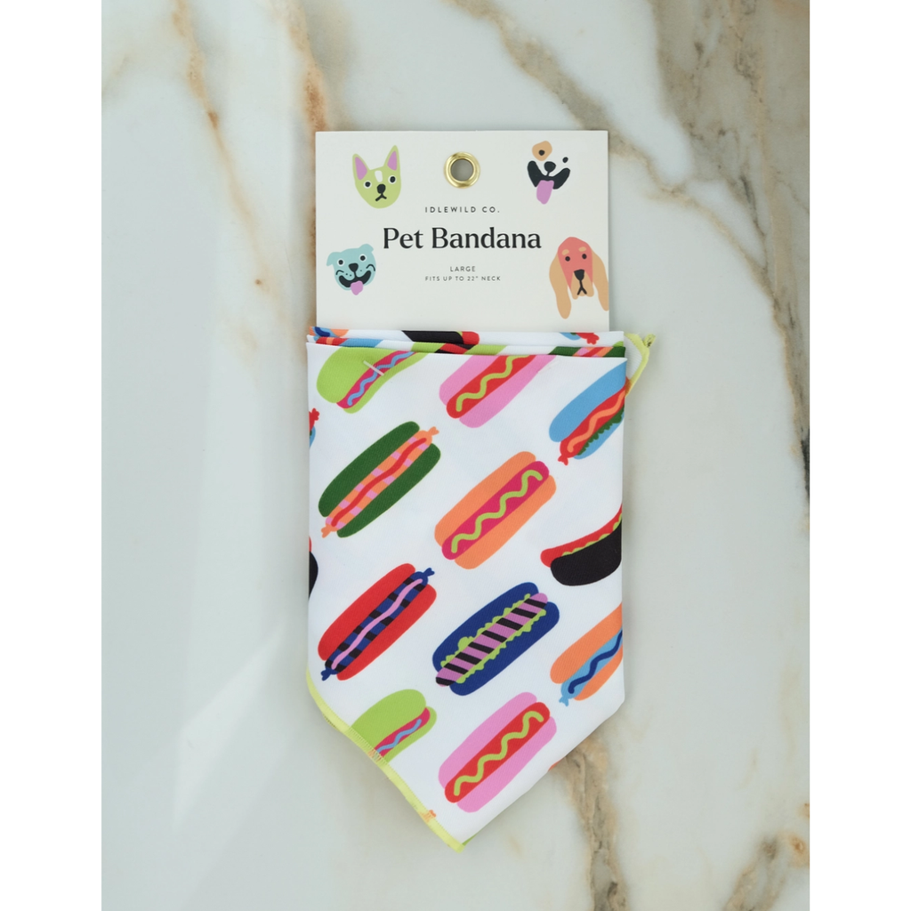 Hot Dogs Pet Bandana - Freshie & Zero Studio Shop