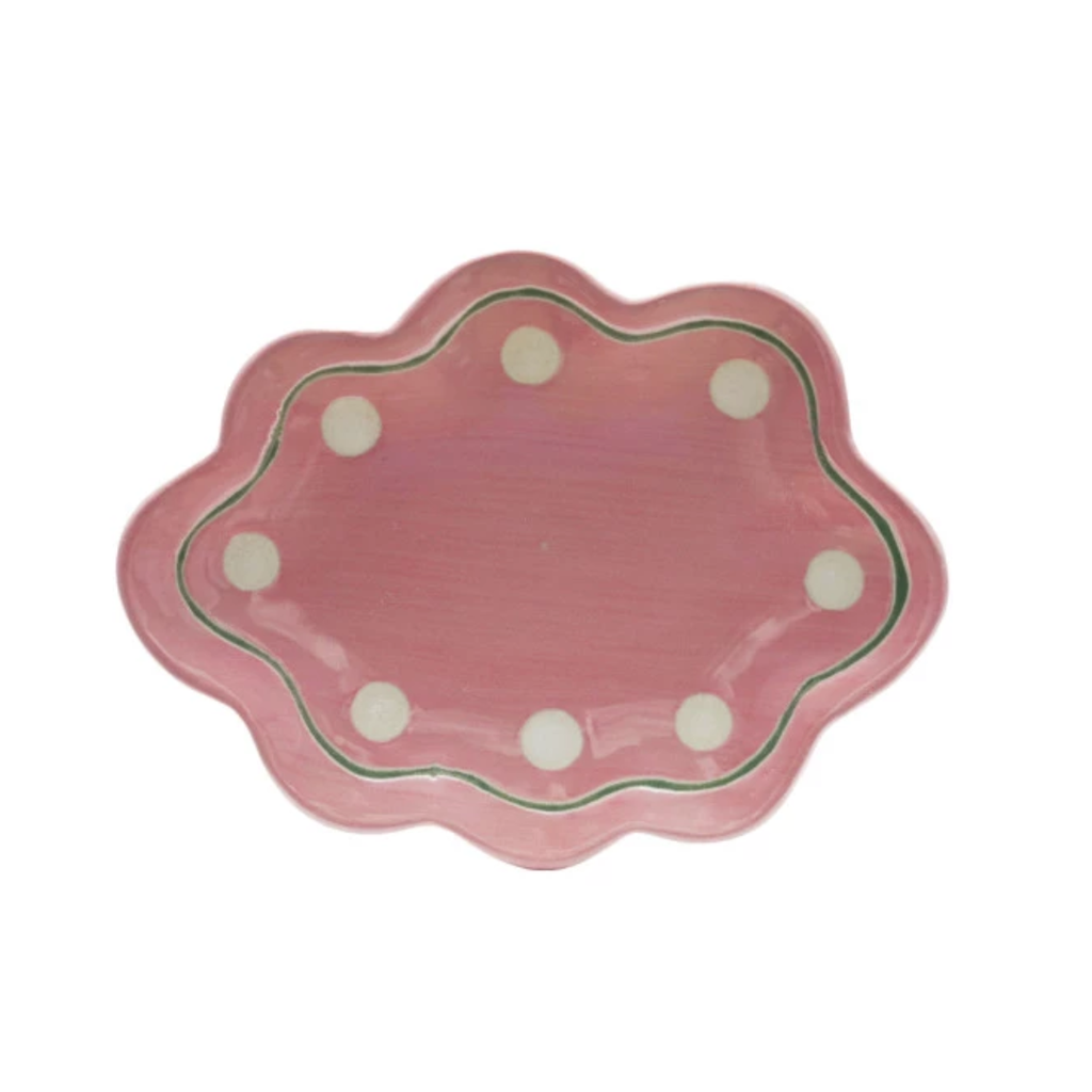 Stoneware Scalloped Trinket Dish - Freshie & Zero Studio Shop