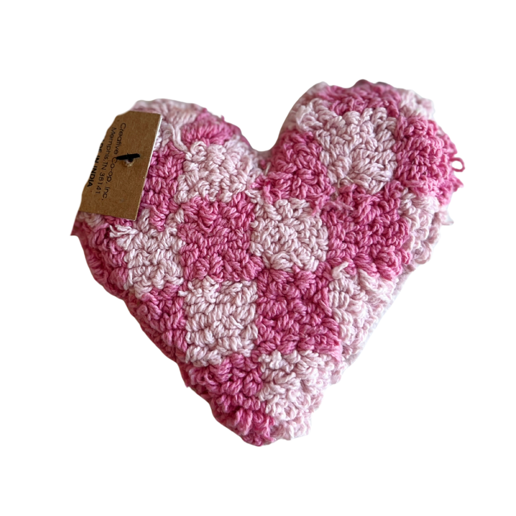 Cotton Blend Heart Shaped Coasters - Freshie & Zero Studio Shop