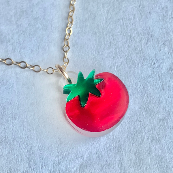 Dainty Tomato Necklace by Elise Design - Freshie & Zero Studio Shop