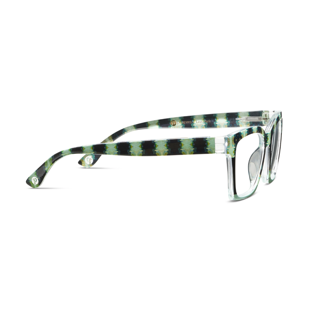 Peepers x Laura Park Reading Glasses: Birdie/Orchid Blossom Navy Colorblock - Freshie & Zero Studio Shop