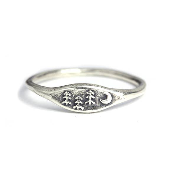 Forest Handmade Signet Ring by Marmalade - Freshie & Zero Studio Shop