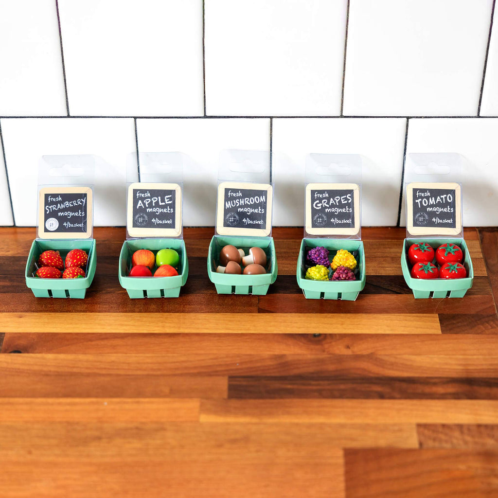 Little Mighty magnets: Tomatoes in Produce packaging - Freshie & Zero Studio Shop