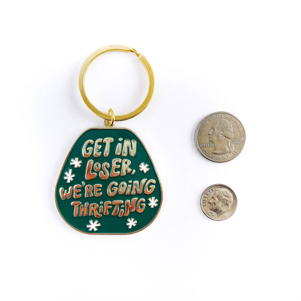 We're Going Thrifting Keychain - Freshie & Zero Studio Shop
