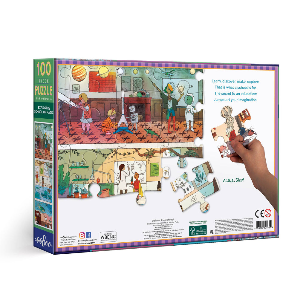 Explorers School of Magic 100 Piece Puzzle - Freshie & Zero Studio Shop