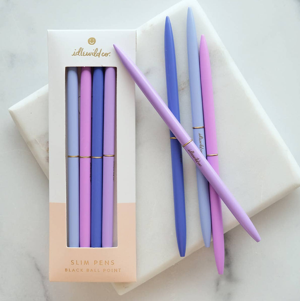 Slim Pens Set of Four - Lavender Haze - Freshie & Zero Studio Shop