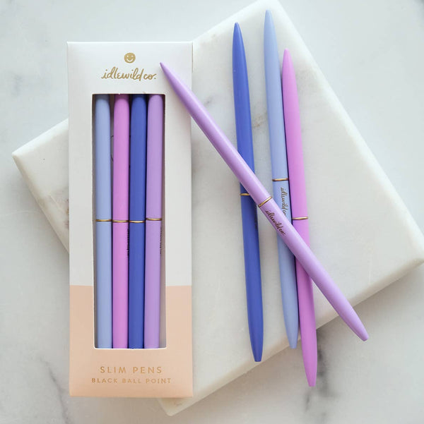 Slim Pens Set of Four - Lavender Haze - Freshie & Zero Studio Shop