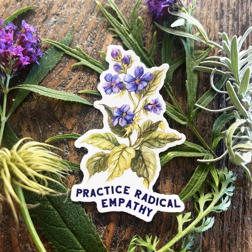 Practice Radical Empathy: Feminist Sticker - Freshie & Zero Studio Shop