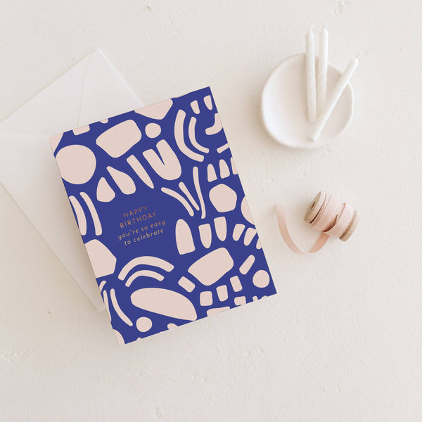 Easy to Celebrate You Birthday Card - Freshie & Zero Studio Shop